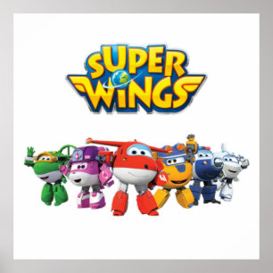 Poster Superwings cartoon childrens show helicopters plan