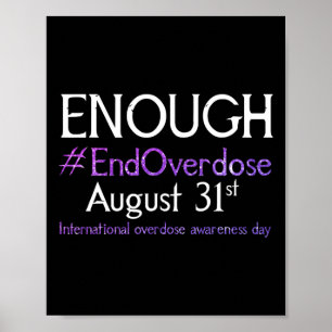 Poster Support Arrêter Les Surdoses Internationales Conna
