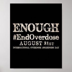Poster Support Arrêter Les Surdoses Internationales Conna