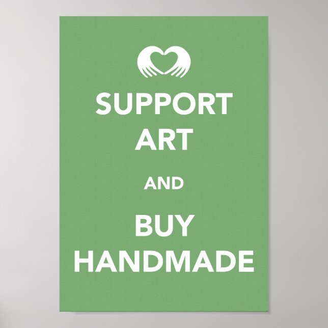 Poster Support de l'art et l'achat artisanal (Devant)