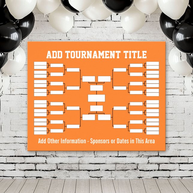 Poster Support de tournoi sportif (Tournament Bracket Poster)