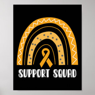 Poster Support Escadron Orange Arc-En-Ciel Ribbon Rsd Crp