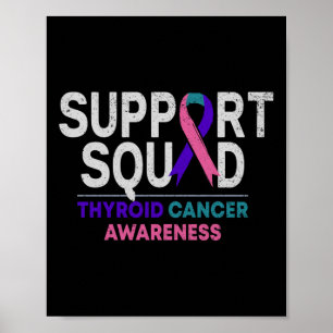 Poster Support Squad Thyroide Cancer Awareness Month Ribb