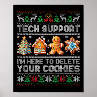 Poster Support Technique De Noël Ici Pour Supprimer Les C