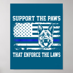 Poster Suprt Les Pattes Qui Font Respecter Les Lois Chien