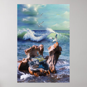 Poster sur la conception de la carte Arrière - pla