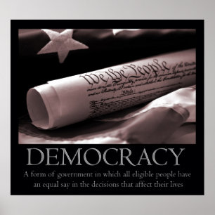 Poster sur la démocratie