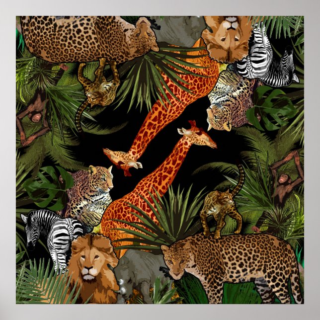 Poster sur la faune africaine (Devant)