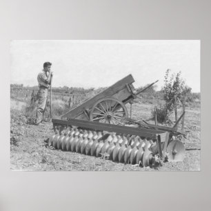 Poster Sur la ferme dans les années 40