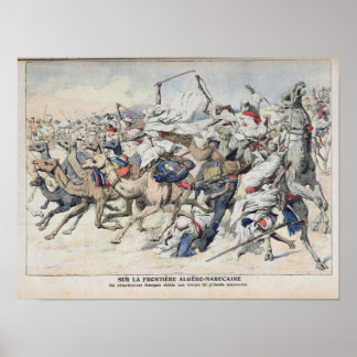 Poster Sur la frontière algéro-marocaine, un Français