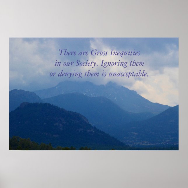 Poster sur la justice sociale (Devant)