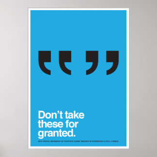 Poster sur la liberté d'expression