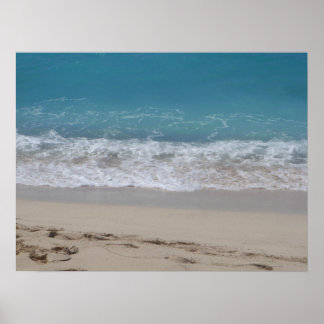 Poster sur la plage