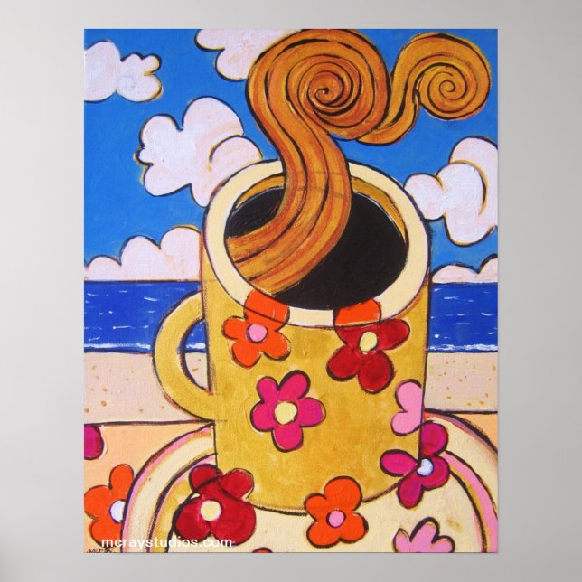 Poster "Sur la plage" (Devant)