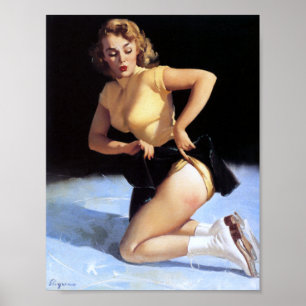 Poster Sur la pointe de glace