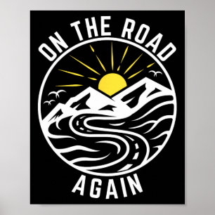 Poster Sur la route de nouveau Chemin Chemin Voyage avent