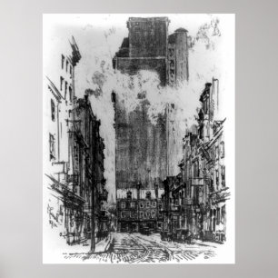 Poster Sur la rue Sansom de la 8ème rue - Pennell
