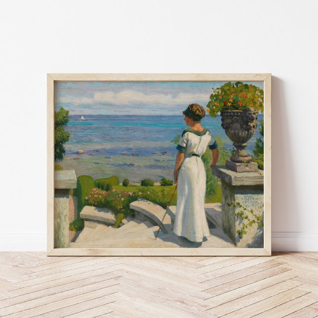 Poster Sur la terrasse | Paul Fischer (Créateur téléchargé)