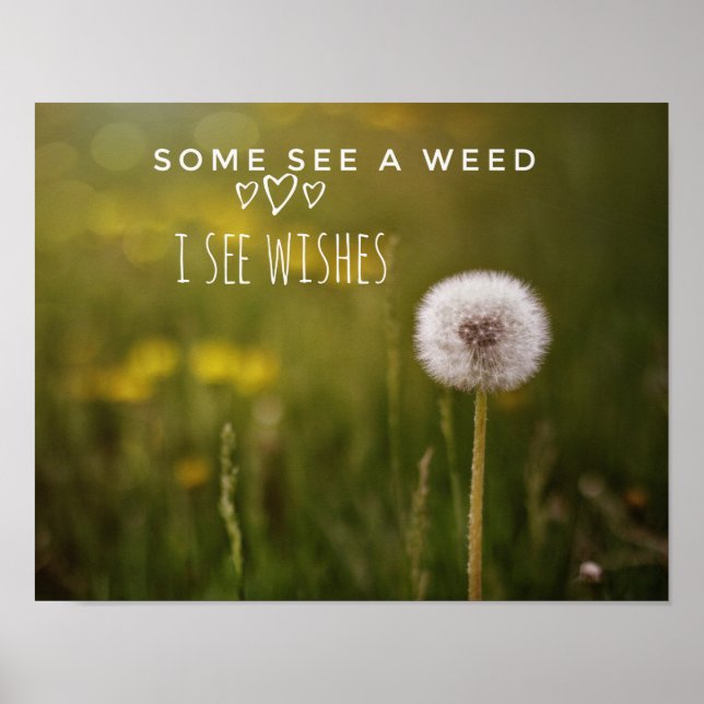 Poster sur la vie à travers une lentille positive (Devant)