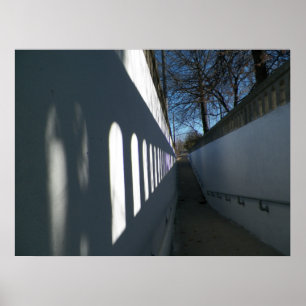 Poster sur la voie de la lumière et de l'ombre