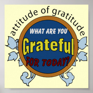 Poster sur l'attitude de gratitude