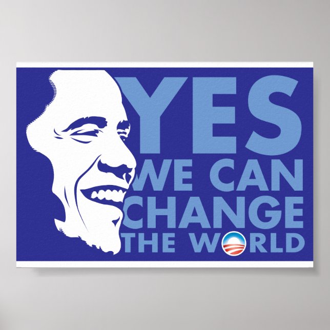 Poster sur le changement OBAMA (Devant)
