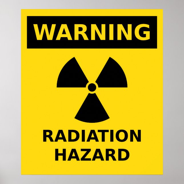 Poster sur le danger de radiations (Devant)