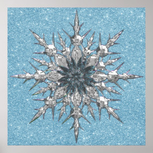 Poster sur le flocon de neige