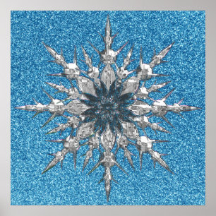 Poster sur le flocon de neige