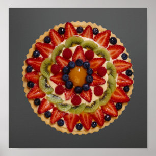 Poster sur le gâteau aux fruits