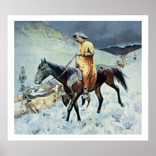 Poster Sur le sentier (huile sur toile)