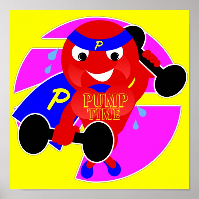 Poster sur le temps de la pompe (Devant)