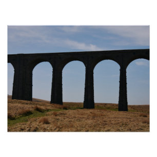 Poster sur le viaduc de la tête de Ribblehead