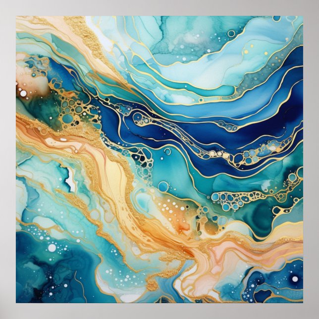 Poster sur le vieillissement de l'aquarelle (Devant)