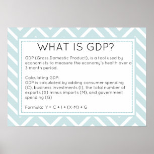 Poster sur l'économie du PIB