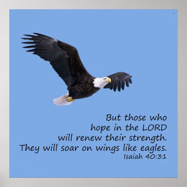 Poster sur les ailes comme les aigle (Devant)