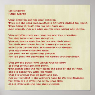 Poster Sur les enfants