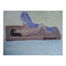 Poster sur les femmes en peinture sur bois