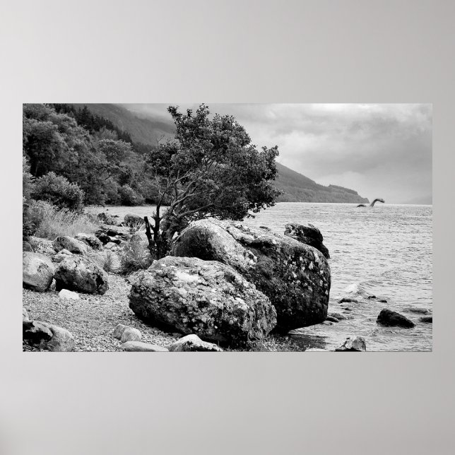 Poster Sur les rives du Loch Ness avec le monstre (Devant)