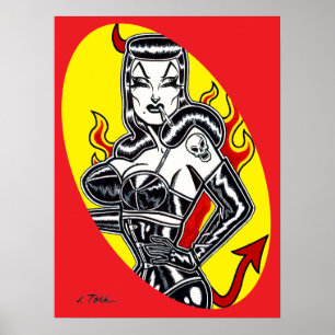 Poster sur les talons