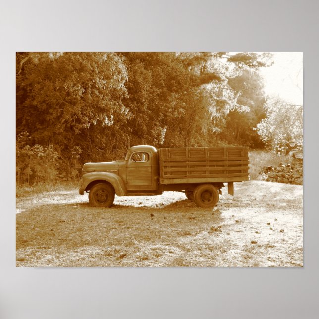 Poster sur les vieux camions (Devant)