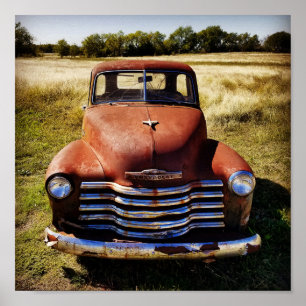 Poster sur les vieux camions