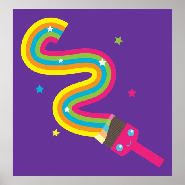 Poster sur l'impression de pinceau (Devant)