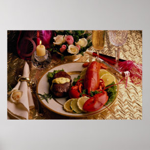 Poster Surf et gazon