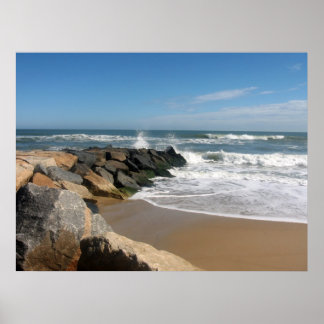 Poster surf et sable