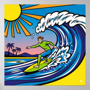 Poster Surf Pop Art