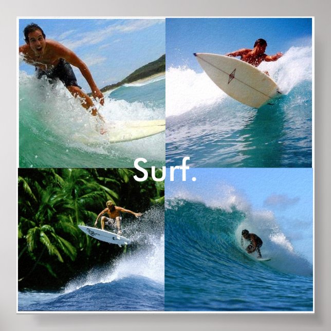 Poster surf pour la vie (Devant)