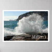 Surf sur les rochers, Majorque, Espagne