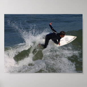 Poster Surf Surfers Waves Ocean