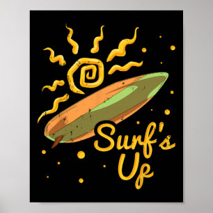 Poster Surf, Surf's Up, Surfeur, Surf